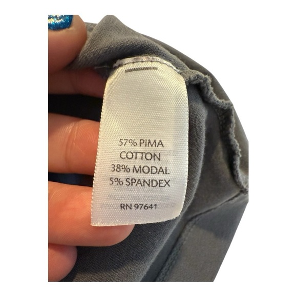 J Jill Pima Cotton Scoop Neck Tank Dress in Grey Lagenlook Swing Minimalist NWOT - Picture 9 of 11